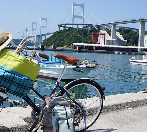 自転車をレンタルしてしまなみ海道サイクリングへ